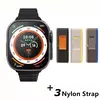 2024 novo relógio inteligente 9 ultra pro max gen 2 49mm tela amoled smartwatch alta taxa de atualização carregamento sem fio das mulheres dos homens para o esporte