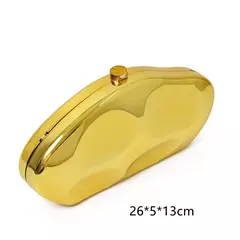 Bolsa de ombro acrílica com corrente transversal para mulheres, embreagem noturna, carteira de casamento alta qualidade, design de luxo, moda