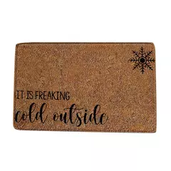 Tapete antiderrapante da porta dianteira, decoração do festival do Natal, esteira interna e exterior, 60x40cm - loja online