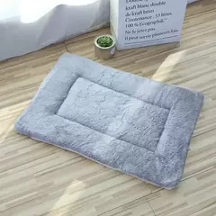 Imagem do Dupla face pet esteira esteiras de pelúcia curta cama de dormir para gatos cães pequenos bonito almofada para animais de estimação cobertor quente gatinho almofada gato sofá cama
