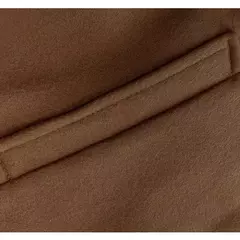 Jaqueta vintage de gola virada para baixo masculina, casacos longos, roupas casuais misturadas, lavável, simples, quente, Inverno, 2024 - comprar online