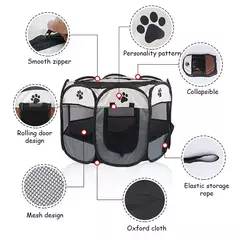 Hoopet gato sala de entrega destacável verão pet tenda ao ar livre cão dobrável cerca gato gaiola cães gabinete cercado suprimentos para animais de estimação - comprar online