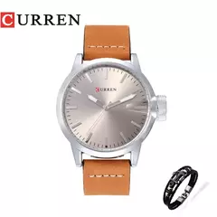 Curren-Relógio Quartz Masculino, Relógios de Fábrica, Moda de Luxo, Relógio de pulso casual, Data Watch
