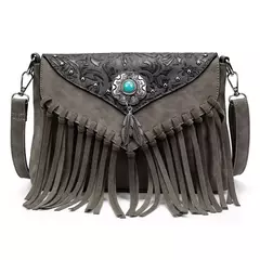 Imagem do Celela design original bolsa de ombro para as mulheres couro do plutônio luxo embreagem designer bolsas ocidental bolsa franja saco do mensageiro