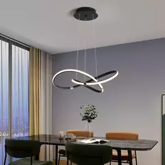 Dia540mm moderno led pingente lustre lâmpada 90-265v suspensão pendurado luzes do candelabro para sala de jantar cozinha bar loja na internet