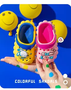 Sandálias Respiráveis Antiderrapantes para Crianças, Sapatos de Bebê, Buraco, Meninos e Meninas, Interior, Sola Macia, Jardim, Infantil, Verão - loja online