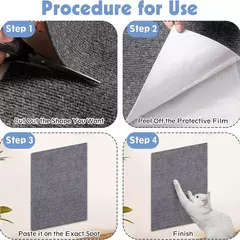 Auto-adesivo Scratch Board parede para proteção de sofá, Anti Cat Scratch, sofá Scratch Board, patas Sharpen Trimmable, DIY - comprar online