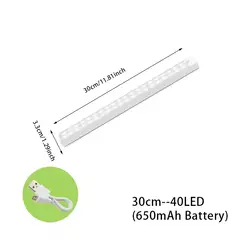 Imagem do Luzes noturnas LED sem fio com sensor de movimento, detector de luz, lâmpada de parede decorativa, decoração do quarto, escada, armário