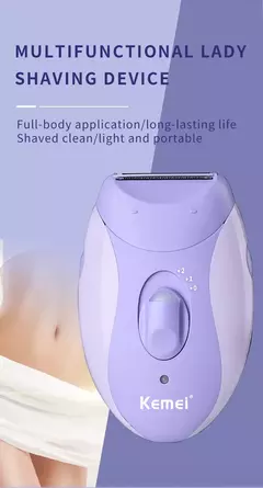 Kemei-Depiladora Elétrica Recarregável para Mulheres, 4in 1, Depilação Facial do Corpo, Aparador de Biquíni para Pernas, axilas - loja online