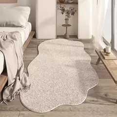 Tapete irregular de pelúcia macia para sala de estar Tapete de área grande Tapete de cabeceira do quarto minimalista Tapetes de mesa de café Tapete confortável - comprar online