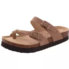 Chinelos Antiderrapantes Kidmi-Camurça para Homens e Mulheres, Mulas Clássicas de Cortiça, Sandálias Fivela Ajustável, Moda Exterior na internet