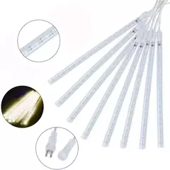 Impermeável LED Meteor Shower Rain Lights, Falling Raindrop, Fairy String Light para o Natal, Holiday Party, Patio Decor, 50cm, 30cm