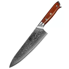 XINZUO-Damascus Steel Kitchen Knife, 67 Camadas, Chef Slicing Utility Paring Kni