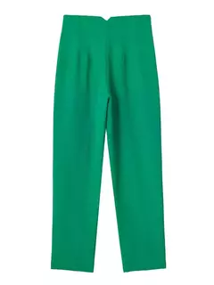 TRAF-Calças lápis cintura alta com costura para mulheres, calças no tornozelo, moda escritório, streetwear outono, 2023 na internet