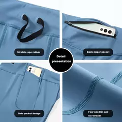 Shorts de compressão rápida para homens, calças justas para musculação, leggings fitness, cintura elástica, calças esportivas, ginásio correndo - comprar online