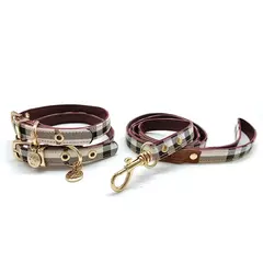 Coleira e coleira para animais de estimação conjunto de couro moda coleiras ajustáveis para cães suprimentos para animais de estimação coleiras para cães médios e grandes presente para cães - comprar online