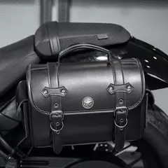 Imagem do Alforje universal preto para motocicleta, bolsa lateral de grande capacidade, ferramenta de armazenamento para harley, bolsa modificada à prova d'água