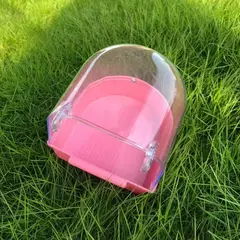 Pássaro pendurado cubo de banho papagaios banheira chuveiro caixa gaiola acessório para pequeno pássaro canário papagaio cockatiel lovebird - loja online