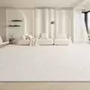 Minimalista Cream Lounge Carpet, confortável tapete macio, antiderrapante, máquina lavável, decoração de casa, sala de estar, grande área