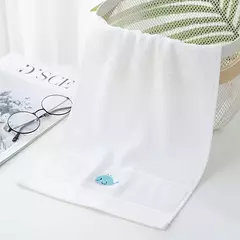 Toalha de rosto animal de desenho animado infantil, toalhas de banho para alunos do ensino primário, macio absorvente, doméstico, grande, crianças, bebê, 5pcs