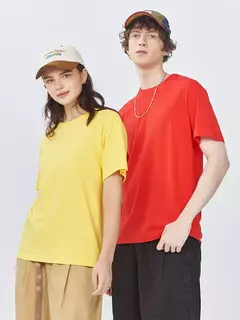 Imagem do Camiseta de manga curta feminina, 100% algodão, monocromática, branca, preta, solta, com o pescoço, casual, moda feminina, tops verão