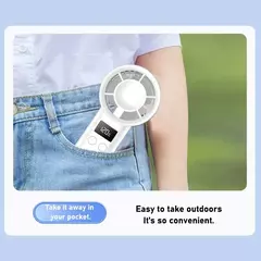 Ventilador de mão portátil sem lâmina, 120 velocidades de vento, recarregável por USB, mini ventilador pessoal portátil de alta velocidade para maquiagem de cílios - loja online