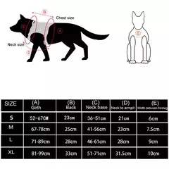 Conjunto de arnês e coleira para cães grandes, pastor alemão malinois, treinamento, colete de caminhada, conjunto de coleira e arnês para cães de todas as raças - comprar online