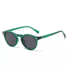 Óculos de sol retrô redondo para homens e mulheres, pequenos óculos polarizados masculinos e femininos, tons vintage literários, óculos para dirigir na moda - Wolf Magazine