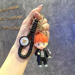 Harry potter chaveiro encantos figura mágico pvc estéreo pingente boneca saco pingente decoração carro chaveiro surpresa presentes de férias - comprar online
