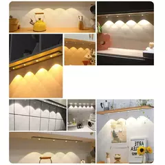 Imagem do PZSUNLY-USB Gabinete recarregável LED Light, Sensor de movimento, Iluminação para cozinha, Guarda-roupa, 20cm, 30cm, 40cm, 50cm, 60cm