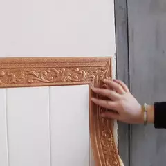 10m/rolo 3d guarnição de parede linha rodapé borda auto adesivo à prova dwaterproof água rodapé papel de parede adesivo para sala decoração casa