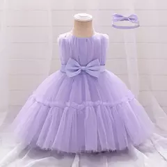 Elegante vestido de tule para meninas, bebê infantil, 1st Birthday, Vestidos de batismo, Kids Wedding Party, Toddler Clothes, Verão na internet