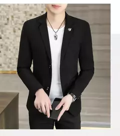 Imagem do Alta qualidade blazer masculino multicolorido negócios casual elegante moda premium simples festa compras cavalheiro fino ajuste jaqueta