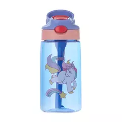 Bebê criativo dos desenhos animados alimentando copos com canudos, garrafas de água infantis, copos portáteis ao ar livre, à prova de vazamento, 480ml - comprar online