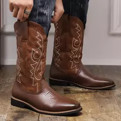 Botas Martin clássicas macias e confortáveis masculinas, sapatos de deslizamen