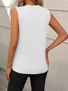 Blusas finas casuais monocromáticas para mulheres, camisas vintage, tops elegantes para jovens, moda feminina, verão, 2024 - Wolf Magazine