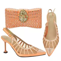 Sapato italiano e saco conjunto para mulheres, sapatos nigerianos, bolsa de correspondência para festa de casamento real, sapatos de luxo, moda mais recente - Wolf Magazine
