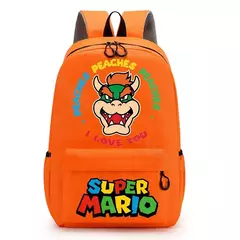 Mochilas Super Mario Bros para homens e mulheres, Saco Princesa Peach Luigi, Impressão Gráfica de Personagem de Cartoon, Mochila Kawaii, Mochilas escolares na internet
