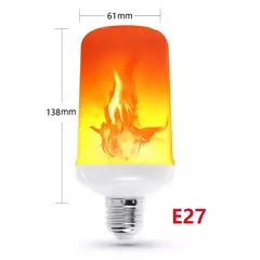 Emulação LED Dinâmica Flame Light, Lâmpada De Milho, Lâmpada De Efeito Flickering, Lâmpadas Criativas, Decoração De Casa, E14, E27, B22, AC 85-265V