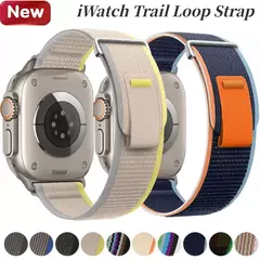 Pulseira Esportiva Trail Loop para Apple Watch, Pulseira de Nylon, Ultra 2, 49mm, Série 9, 8, 7, 45mm, 41mm, iWatch 6, 5, 4, 3, SE, 44 milímetros, 40 milímetros, 42 milímetros