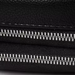 Imagem do Cor sólida elegante rebite zíper bolsa de telefone móvel feminino simples cou