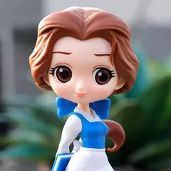 14cm disney q posket bela e a fera brinquedos belle pvc princesa figuras ação modelo colecionável boneca