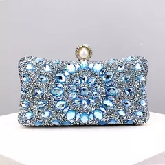 Sacos de noite completos dos diamantes, flor acrílica, embreagem dos strass, pérola do metal, baile luxuoso, bolsas do jantar do casamento - Wolf Magazine