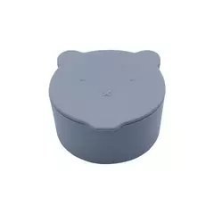 Portátil Silicone Baby Snack Box, Caixa De Comida De Cor Sólida, Baby Snack Container com Tampa, Baby Stuff - loja online