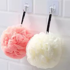 Back Brush Soft Mesh Bath Sponge Balls Nylon Cleaning Brush Shower Esfoliante Scrubbers Loofah Esponja para Mulheres, Homens Banheiro