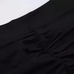 Imagem do Darlingaga-Calções Femininos Casual Solid Ruched Skinny Verão, Mulheres Sportswear, Ginásio Básico Calças Curtas, Dobra Roupas Yoga, Streetwear Bottom