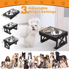 Tigelas elevadas para cães, altura ajustável, prato de alimentação lenta para animais de estimação, tapete de refeição para cães de estimação - loja online