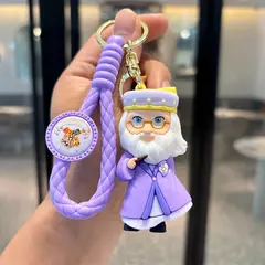 Harry potter chaveiro pingente figura bonito mágico pvc saco boneca potter ron weasley pingente casal carro chaveiro criança aniversário gif na internet