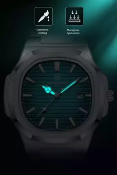 PAAZOMU-Relógio de pulso masculino, impermeável, luminoso, cronógrafo, aço inoxidável, relógios quartzo - Wolf Magazine