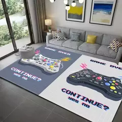 3d impressão gamer controlador padrão sala de estar tapetes antiderrapante cas - loja online